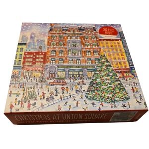 Galison CHRISTMAS AT UNION SQUARE 500 piece puzzle jigsaw COMPLETE